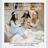 image:imageSatin Sleep Mask  Go Ask Your Dad  MintFloral Print  Blue