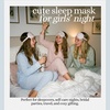 image:imageSatin Sleep Mask  Go Ask Your Dad  MintFloral Print  Pink