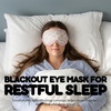 image:imageSatin Sleep Mask  Go Ask Your Dad  MintFloral Print  Pink
