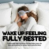 image:imageSatin Sleep Mask  Go Ask Your Dad  MintGingham Print  Blue