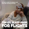 image:imageSatin Sleep Mask  Go Ask Your Dad  MintGingham Print  Blue
