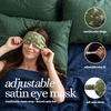 image:imageSatin Sleep Mask  Go Ask Your Dad  MintMartini Print  Olive