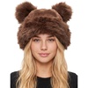 image:imageFunky Junque Fuzzy Furry Winter Bucket Hats for Women Warm Faux Fur CapTeddy Bear  Brown