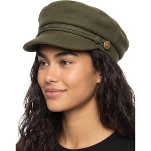 image:imageFunky Junque Greek Fisherman Newsboy Cap Cotton Captains Bakerboy HatWool  Olive