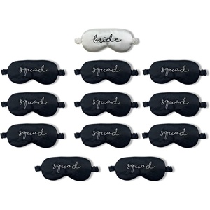 image:imageSatin Sleep Mask  Go Ask Your Dad  Mint12 Pack Bride White  11 Squad Black