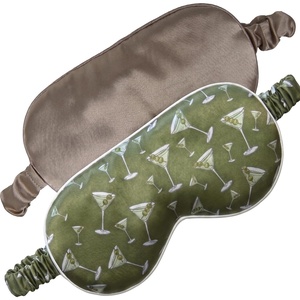 image:imageSatin Sleep Mask  Go Ask Your Dad  Mint2 Pack  Champagne  Martini Print