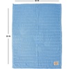 image:imageFunky Junque Baby Blanket amp Beanie Set  Leopard Print  Single Pom  LatteRibbed Knit  Double Pom  Pale Blue