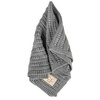 image:imageFunky Junque Baby Blanket amp Beanie Set  Leopard Print  Single Pom  LatteRibbed Knit  No Pom  Heather Grey
