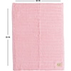 image:imageFunky Junque Baby Blanket amp Beanie Set  Leopard Print  Single Pom  LatteRibbed Knit  Single Pom  Pale Pink