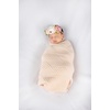 image:imageFunky Junque Leopard Print Baby Blanket Latte Soft Warm Lightweight 30x35in Throw Blanket for Toddler Stroller  Leopard Pattern  LatteDiagonal Basketweave Pattern  Beige