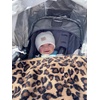 image:imageFunky Junque Leopard Print Baby Blanket Latte Soft Warm Lightweight 30x35in Throw Blanket for Toddler Stroller  Leopard Pattern  LatteLeopard Pattern  Latte