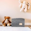 image:imageFunky Junque Leopard Print Baby Blanket Latte Soft Warm Lightweight 30x35in Throw Blanket for Toddler Stroller  Leopard Pattern  LatteRibbed Knit  Heather Grey