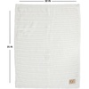 image:imageFunky Junque Leopard Print Baby Blanket Latte Soft Warm Lightweight 30x35in Throw Blanket for Toddler Stroller  Leopard Pattern  LatteRibbed Knit  Ivory