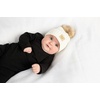 image:imageFunky Junque Baby Pom Pom Beanie  Soft Knit Infant Winter Hat for Baby Girls amp Boys Cozy Warm Newborn Beanie 012 MonthsDiagonal Basketweave Pattern  White