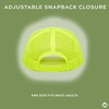 image:imageFunky Junque Blank Mesh Foam Lightweight Snapback Trucker Hat3 Pack  Neon Yellow All