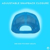 image:imageFunky Junque Blank Mesh Foam Lightweight Snapback Trucker HatAqua