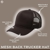 image:imageFunky Junque Blank Mesh Foam Lightweight Snapback Trucker HatBrown
