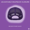 image:imageFunky Junque Blank Mesh Foam Lightweight Snapback Trucker HatDark Purple