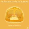 image:imageFunky Junque Blank Mesh Foam Lightweight Snapback Trucker HatGold