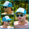 image:imageFunky Junque Blank Mesh Foam Lightweight Snapback Trucker HatHat AquaWhite  Sunglasses Aqua