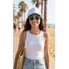 image:imageFunky Junque Blank Mesh Foam Lightweight Snapback Trucker HatHat AquaWhite  Sunglasses Aqua