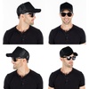 image:imageFunky Junque Blank Mesh Foam Lightweight Snapback Trucker HatHat Black  Sunglasses Black