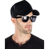 image:imageFunky Junque Blank Mesh Foam Lightweight Snapback Trucker HatHat Black  Sunglasses Black