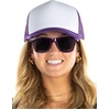image:imageFunky Junque Blank Mesh Foam Lightweight Snapback Trucker HatHat Dark PurpleWhite  Sunglasses Dark Purple