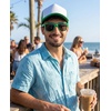 image:imageFunky Junque Blank Mesh Foam Lightweight Snapback Trucker HatHat Kelly GreenWhite  Sunglasses Kelly Green