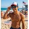 image:imageFunky Junque Blank Mesh Foam Lightweight Snapback Trucker HatHat RedWhiteBlue  Sunglasses Royal Blue