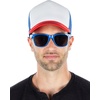 image:imageFunky Junque Blank Mesh Foam Lightweight Snapback Trucker HatHat RedWhiteBlue  Sunglasses Royal Blue