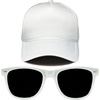 image:imageFunky Junque Blank Mesh Foam Lightweight Snapback Trucker HatHat White  Sunglasses White
