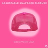 image:imageFunky Junque Blank Mesh Foam Lightweight Snapback Trucker HatHot PinkHot Pink