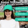 image:imageFunky Junque Blank Mesh Foam Lightweight Snapback Trucker HatKelly Green