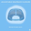 image:imageFunky Junque Blank Mesh Foam Lightweight Snapback Trucker HatLight Blue