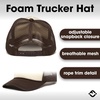 image:imageFunky Junque Blank Mesh Foam Lightweight Snapback Trucker HatTanBrown