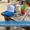 image:imageFunky Junque Blank Mesh Foam Lightweight Snapback Trucker HatWhiteAqua