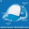 image:imageFunky Junque Blank Mesh Foam Lightweight Snapback Trucker HatWhiteAqua
