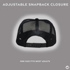 image:imageFunky Junque Blank Mesh Foam Lightweight Snapback Trucker HatWhiteBlack