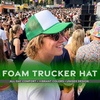 image:imageFunky Junque Blank Mesh Foam Lightweight Snapback Trucker HatWhiteKelly Green