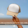 image:imageFunky Junque Blank Mesh Foam Lightweight Snapback Trucker HatWhiteKhaki
