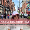 image:imageFunky Junque Blank Mesh Foam Lightweight Snapback Trucker HatWhiteLight Pink