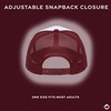 image:imageFunky Junque Blank Mesh Foam Lightweight Snapback Trucker HatWhiteMaroon