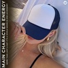image:imageFunky Junque Blank Mesh Foam Lightweight Snapback Trucker HatWhiteNavy