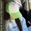 image:imageFunky Junque Blank Mesh Foam Lightweight Snapback Trucker HatWhiteNeon Green
