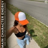 image:imageFunky Junque Blank Mesh Foam Lightweight Snapback Trucker HatWhiteNeon Orange