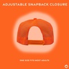 image:imageFunky Junque Blank Mesh Foam Lightweight Snapback Trucker HatWhiteNeon Orange