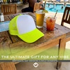 image:imageFunky Junque Blank Mesh Foam Lightweight Snapback Trucker HatWhiteNeon Yellow