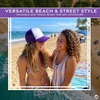 image:imageFunky Junque Blank Mesh Foam Lightweight Snapback Trucker HatWhitePurple