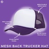 image:imageFunky Junque Blank Mesh Foam Lightweight Snapback Trucker HatWhitePurple